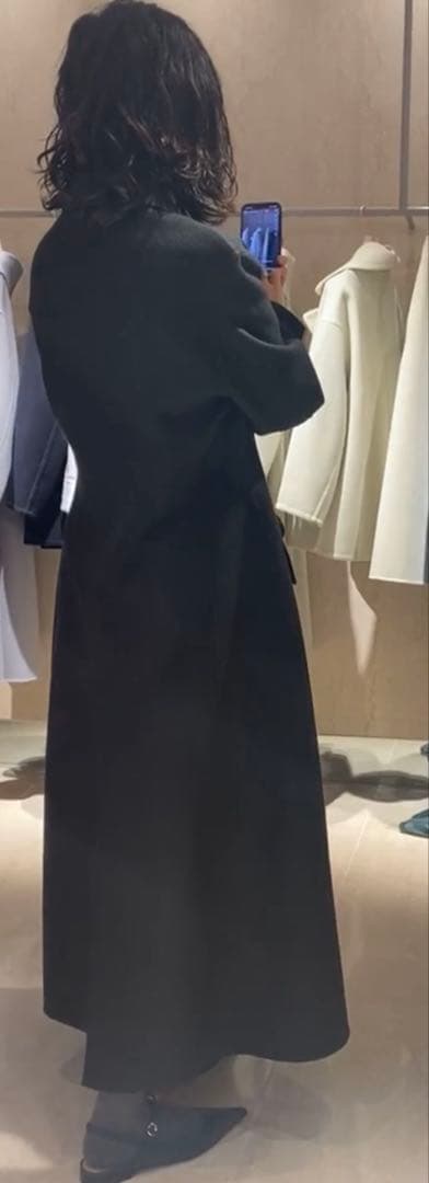 ebure エブール 新品タグ付 ファインウールリバーコート