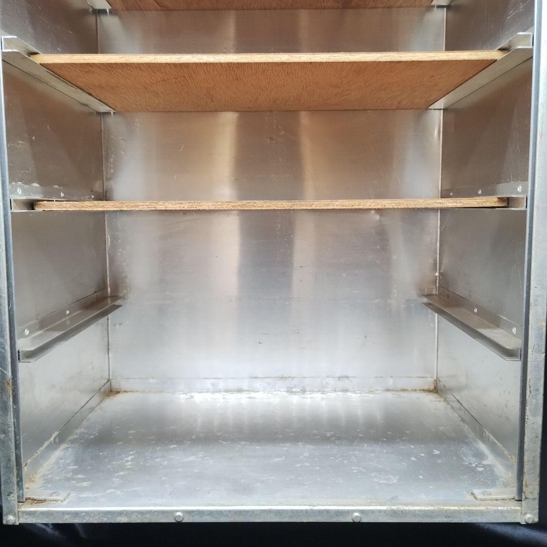 ◼️昭和レトロ◼️アルミ 出前箱 縦型 5段