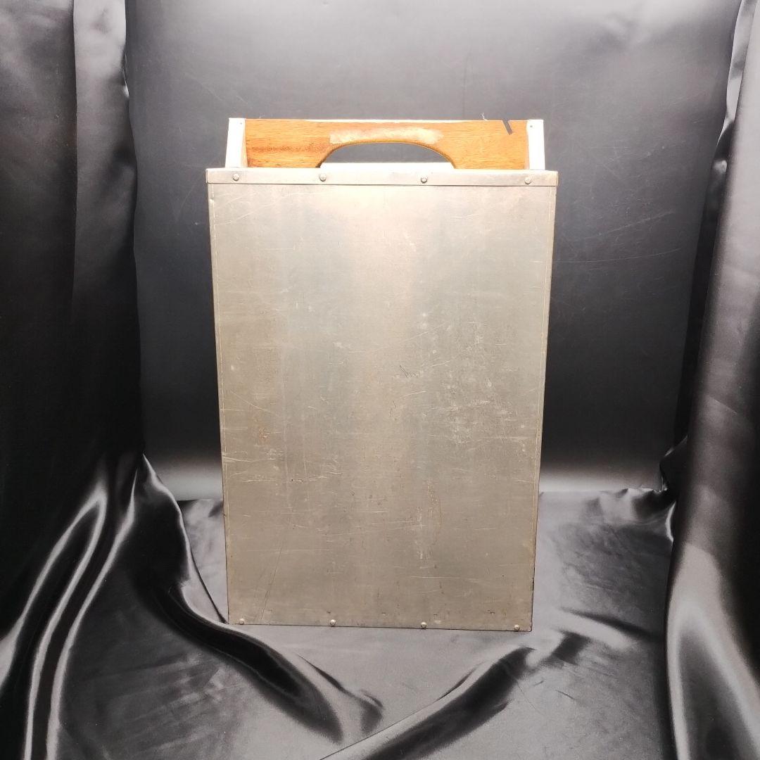 ◼️昭和レトロ◼️アルミ 出前箱 縦型 5段