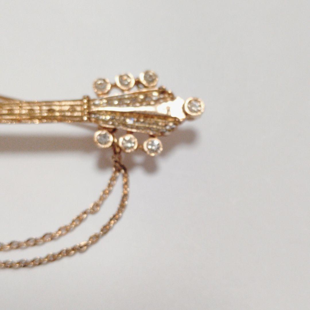 希少　ロバートマンデル　ブローチ　ギター　音楽楽器　ヴィンテージ　アンティーク