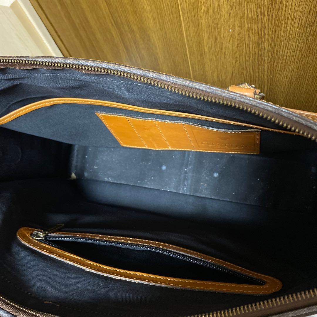 レザーバッグ マーストン ブリーフ ビジネス　TUSTING 茶色　キャメル