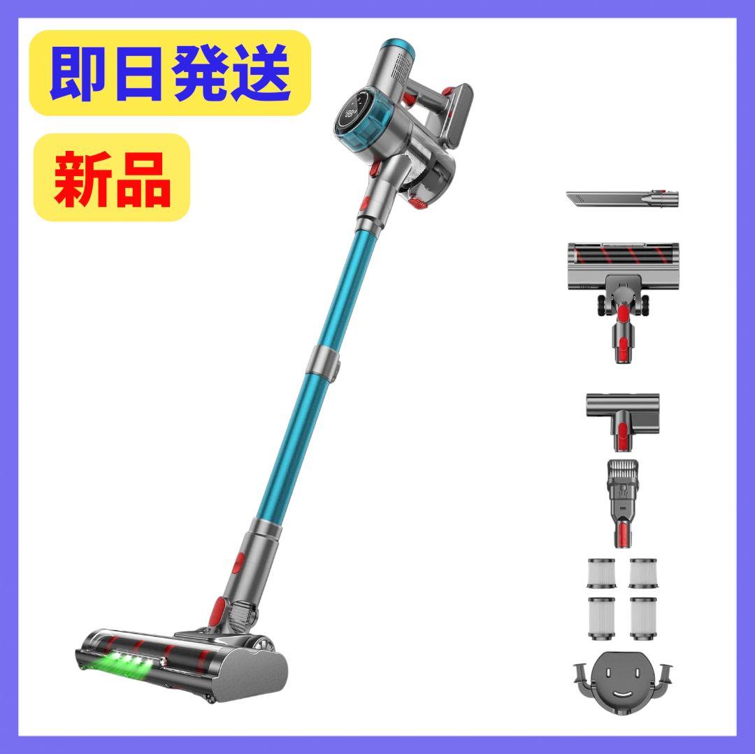 掃除機 コードレス 85Kpa 強力吸引 自立式ブラシヘッド ダニ除去ブラシ付