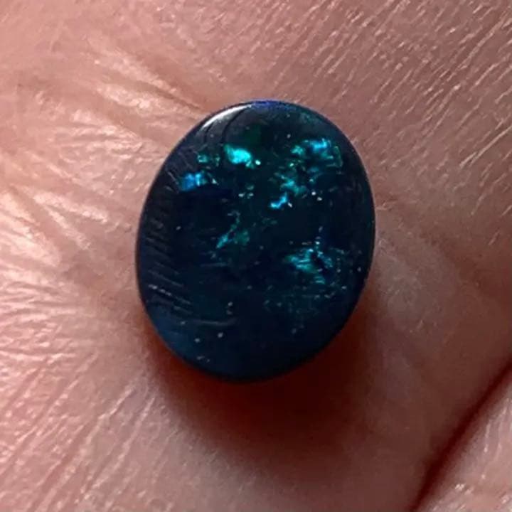 夜空みたいな0.75ctブラックオパール/ライトニングリッジ