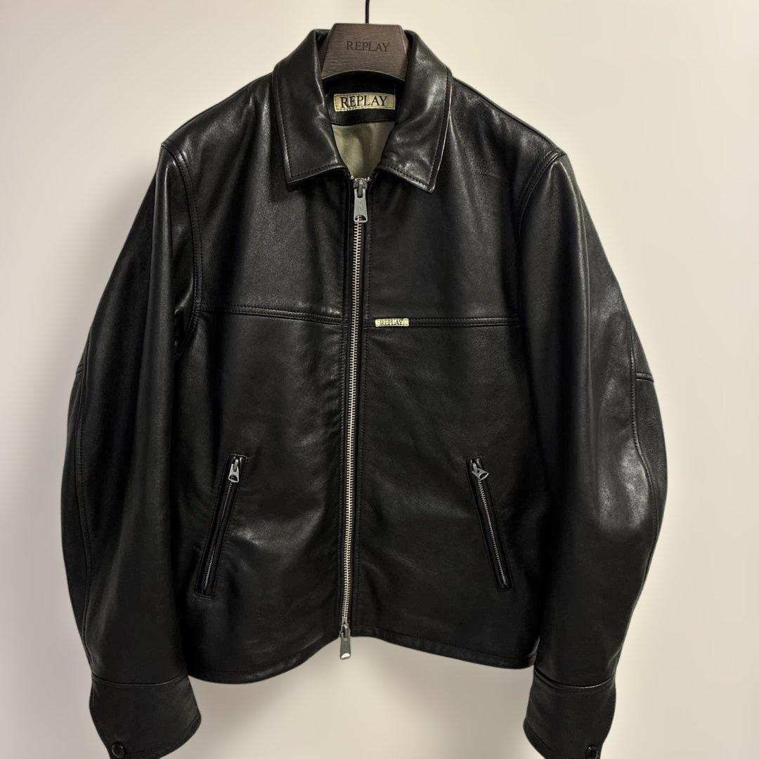 [Myday]REPRAY WAXラムレザージャケット