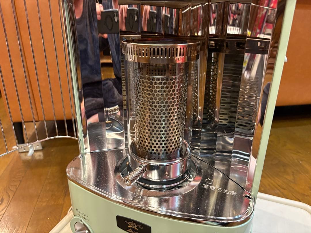 カスタム、アラジン灯油ストーブ ミントグリーン