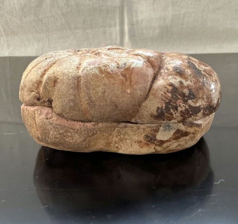 菊 香合 時代物 茶道具