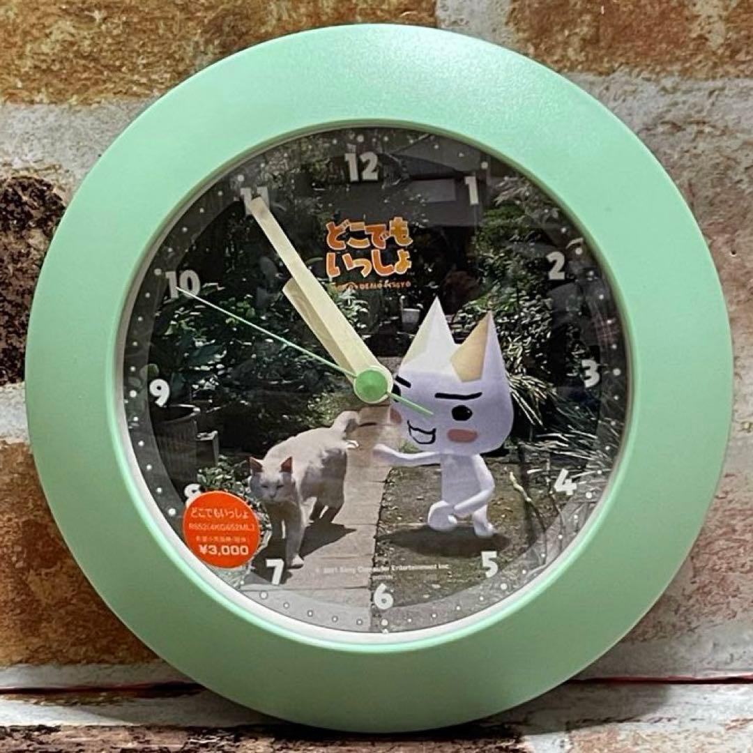 超レア❗️どこでもいっしょ トロと白猫 防水置き掛け兼用 時計
