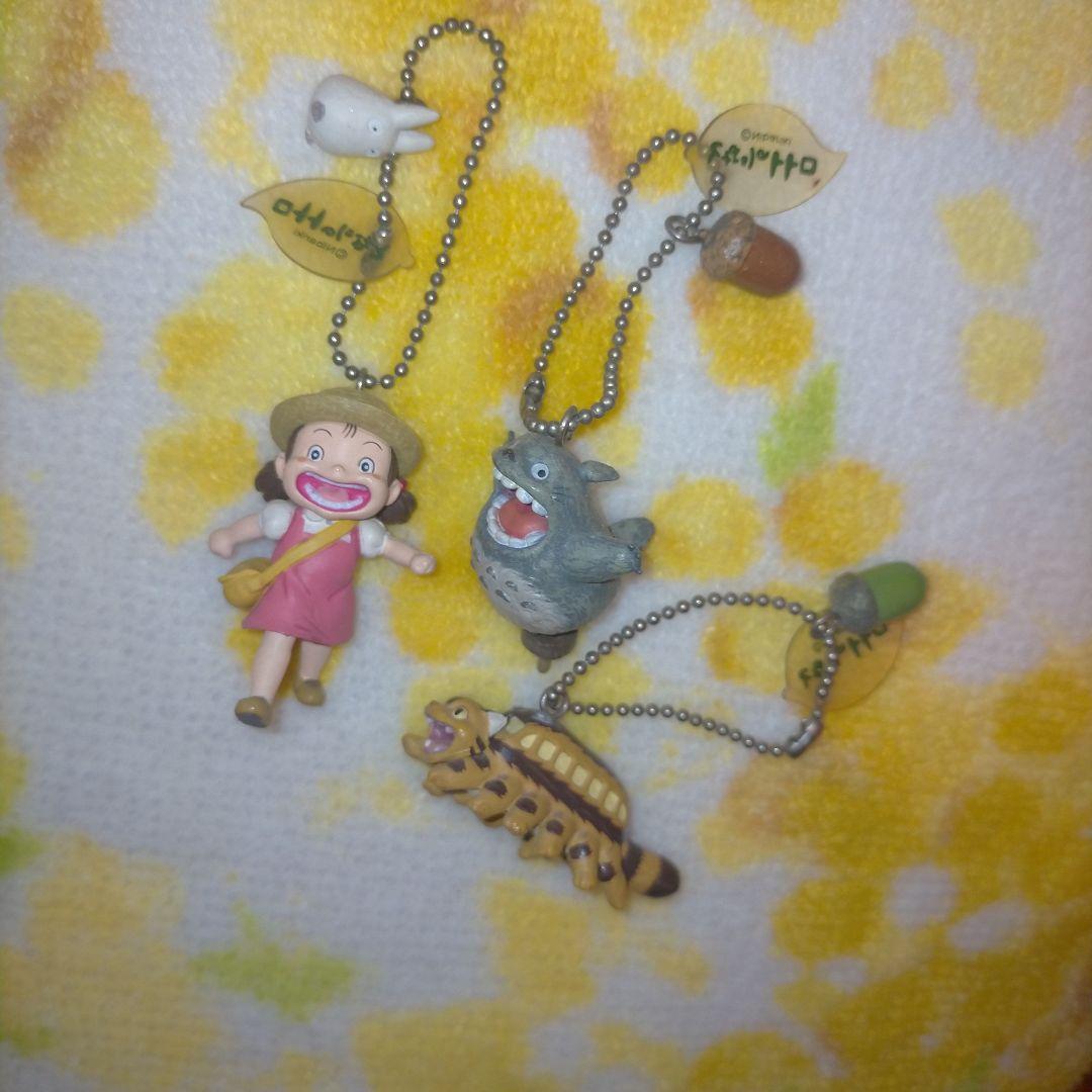 となりのトトロ！トトロ・ネコバス・メイ フィギュア ストラップセット まとめ売り