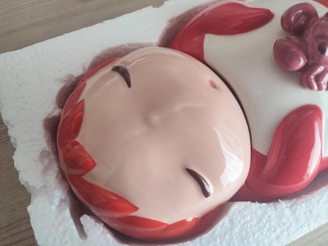 【未使用】 崖の上のポニョ　キャンディーポット　蓋付き菓子入れ　ジャー　ジブリ