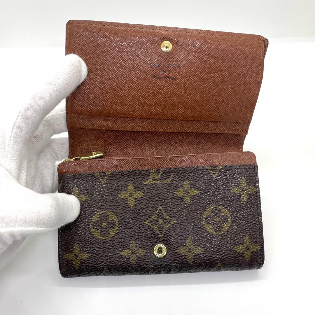 ルイヴィトン モノグラム ポルトビエ トレゾール 折り財布