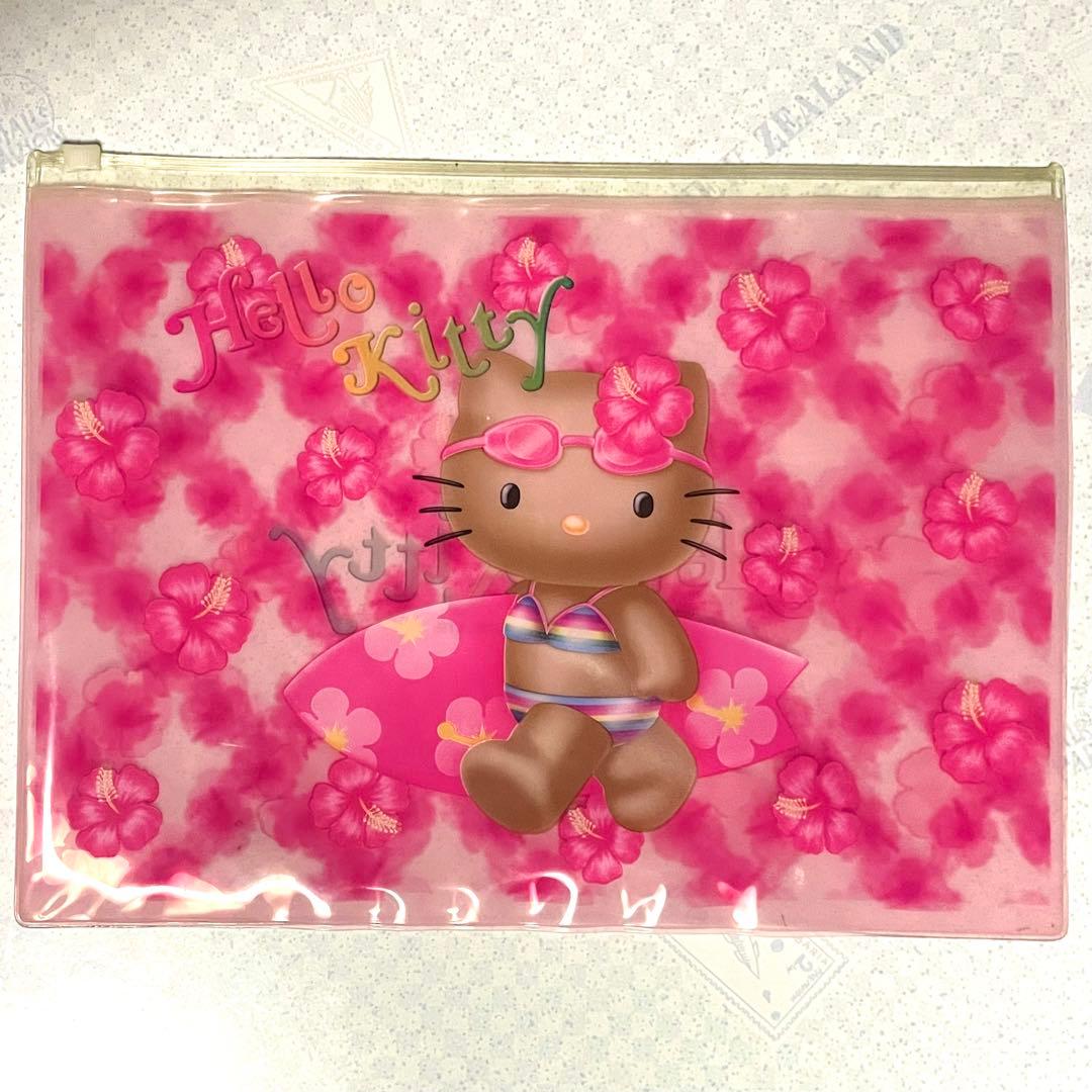 レア＊日焼けキティ　ビニールケース　2002年