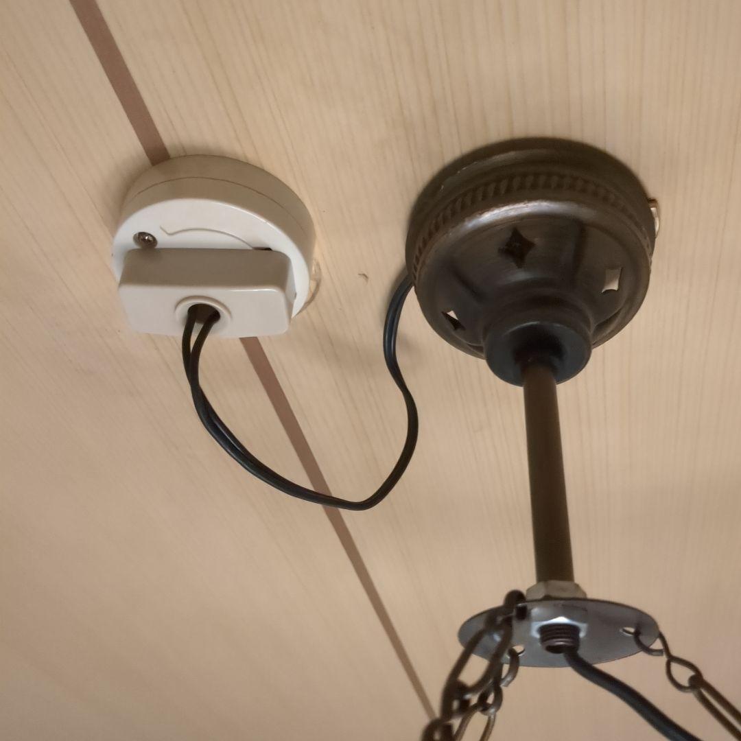 カラフルモザイク　5連トルコランプ　電球付き　引掛けシーリング