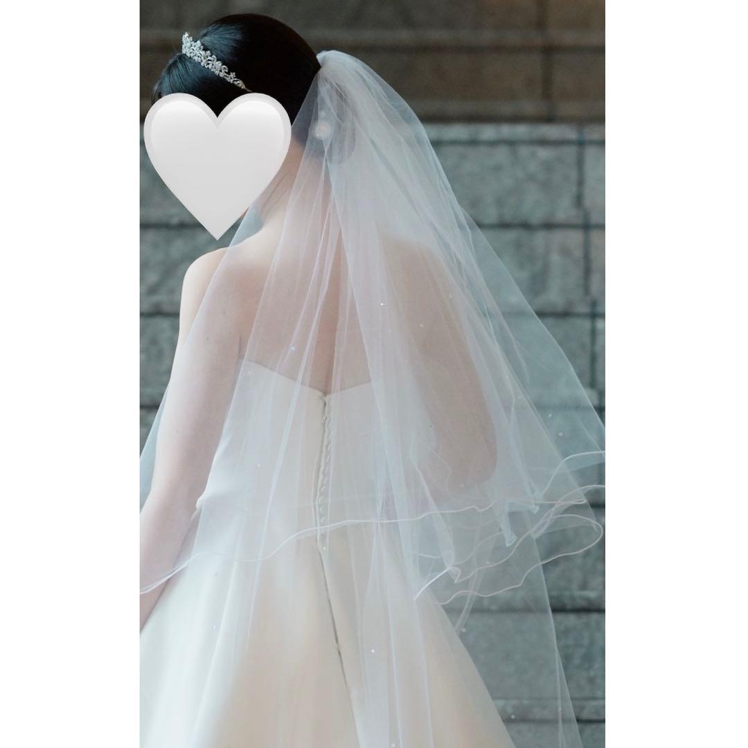 【りんご様】ベール キラキラ チュール シフォン ラメ ベールダウン 結婚式