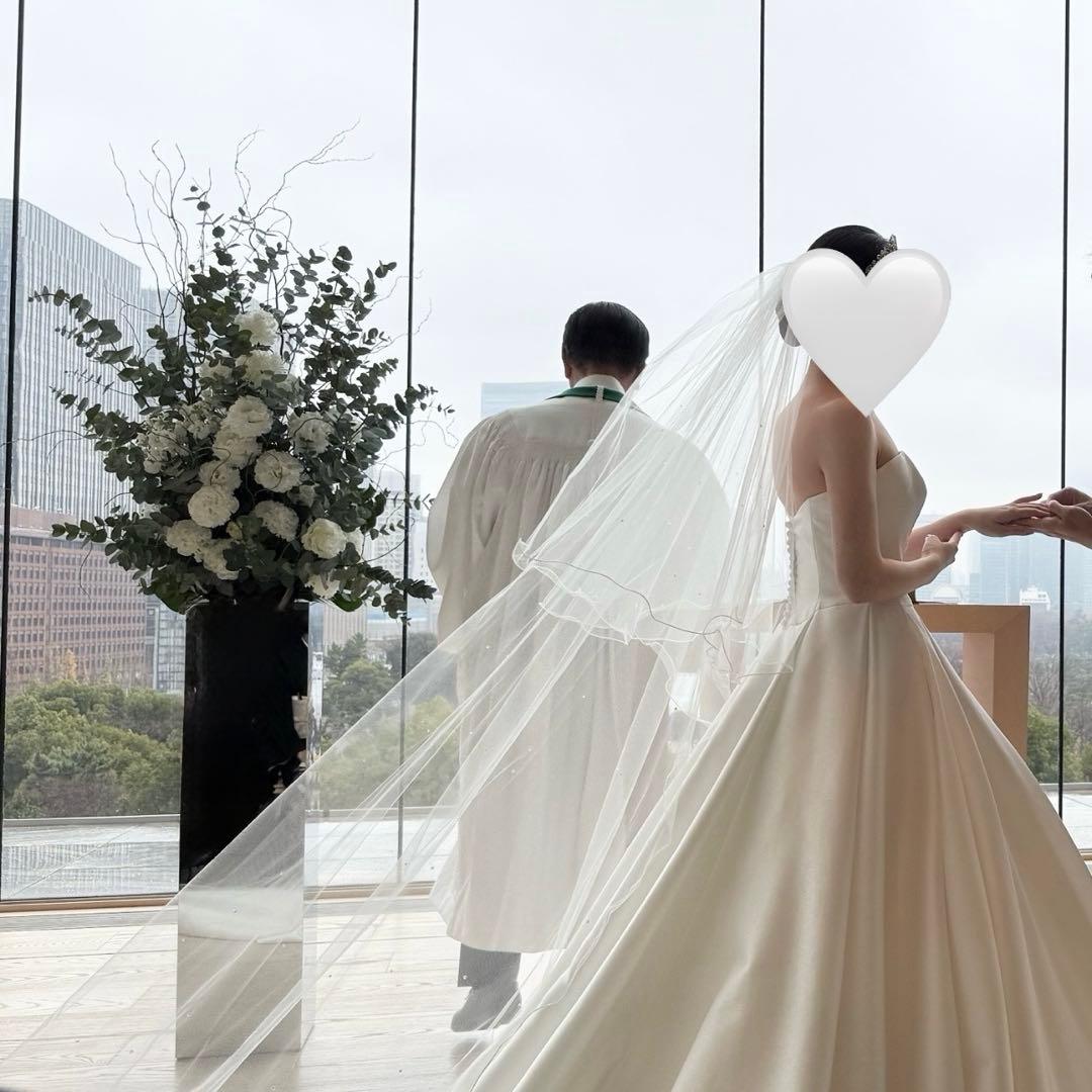 【りんご様】ベール キラキラ チュール シフォン ラメ ベールダウン 結婚式