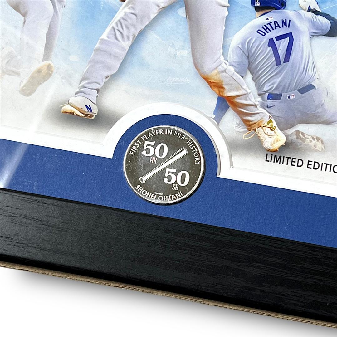 MLB公式 大谷翔平 2024個限定 50/50 フォトフレーム 付き A