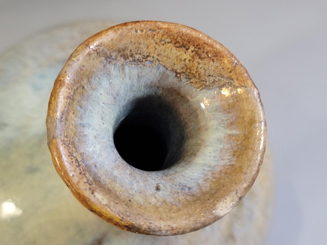 古美術 李朝 会寧 朝鮮焼 花瓶 徳利 時代物 茶道具伝来