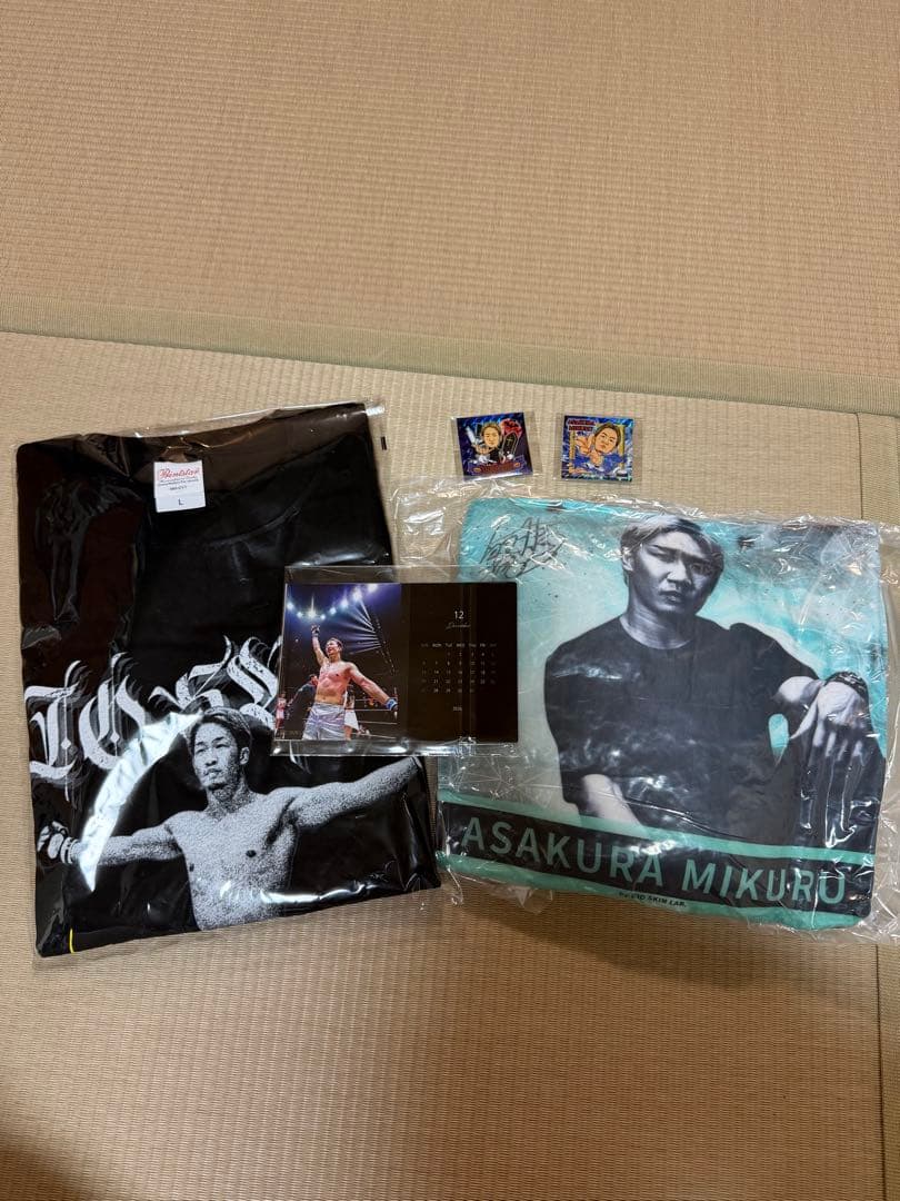 朝倉未来応援TシャツL ノベルティセットBIOSKIN