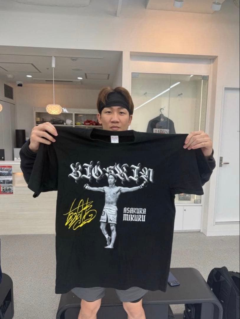 朝倉未来応援TシャツL ノベルティセットBIOSKIN