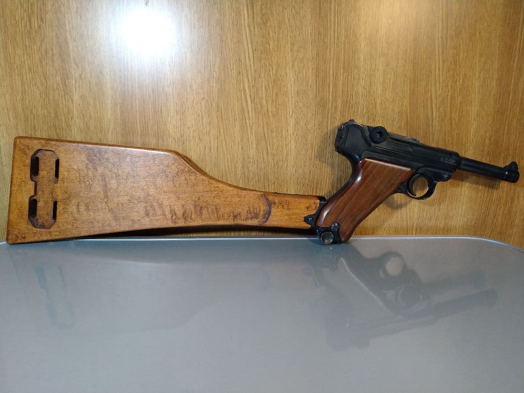 希少美品！タナカワークス ルガーP08 ショートタイプ リアルウッドストック！