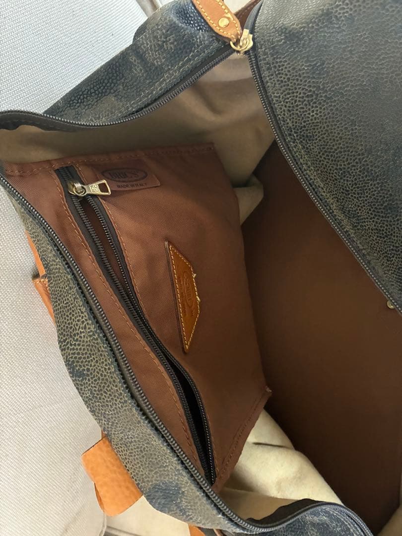 BRIC'Sブリックス　レザー ボストンバッグ　イタリア　大容量　シボ革　レトロ