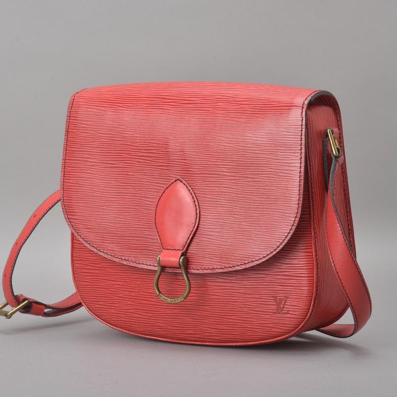 美品◇ルイヴィトン サンクルー ショルダーバッグ M52197 エピ レザー 赤