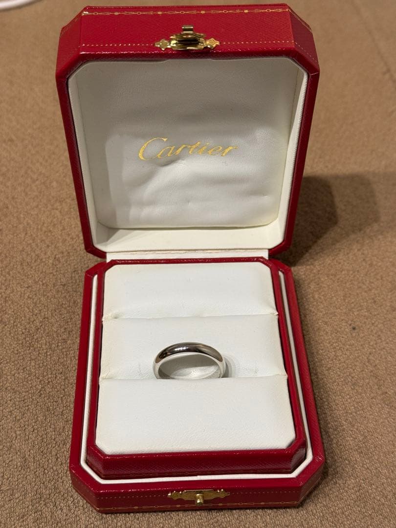 カルティエ　ウェディングバンドリング　PT950 63 (22号)