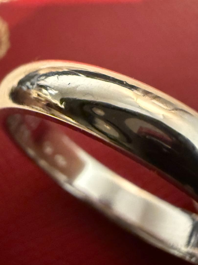 カルティエ　ウェディングバンドリング　PT950 63 (22号)