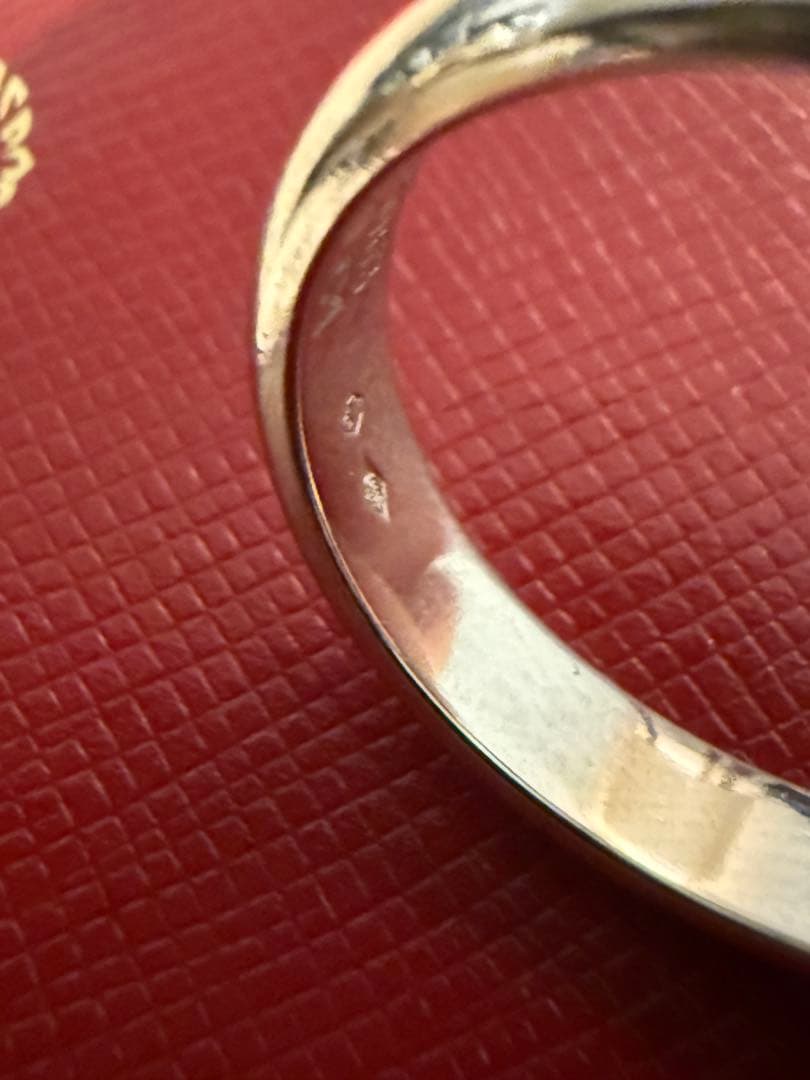 カルティエ　ウェディングバンドリング　PT950 63 (22号)