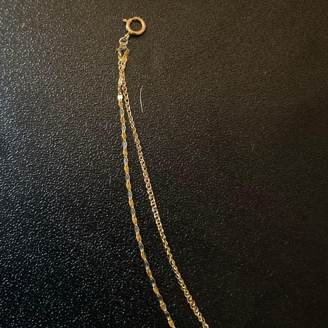 2連アンクレット　k18 18k 18金　アンクレット　YG