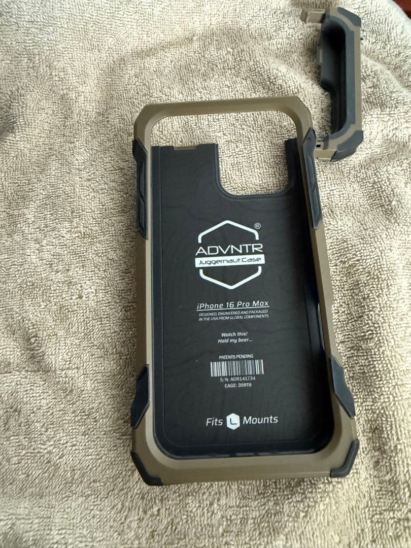 iPhone 16promax用　実物ジャガーノートケース　国内希少品サバゲー