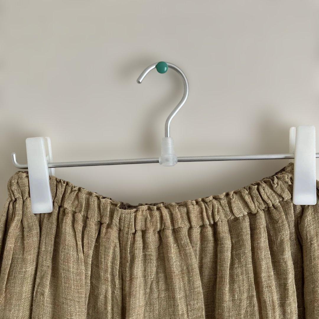 中川政七商店　麻のかや織り　キュロットスカート　リネン100%