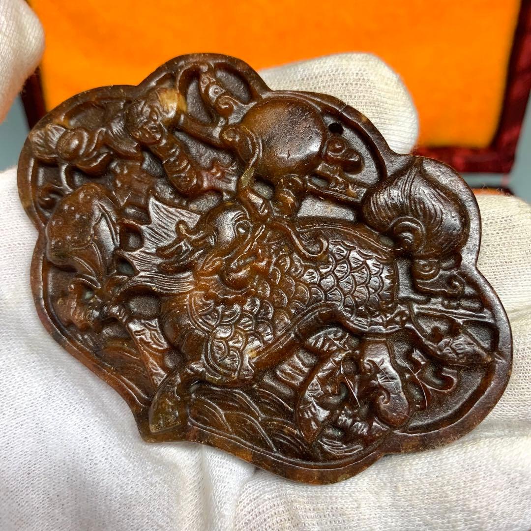 旧蔵時代物文房具　万年の歳月が育んだ 魂の結晶高古玉 天然玉石　文鎮レア本物保証