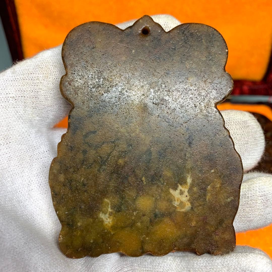 旧蔵時代物文房具　万年の歳月が育んだ 魂の結晶高古玉 天然玉石　文鎮レア本物保証