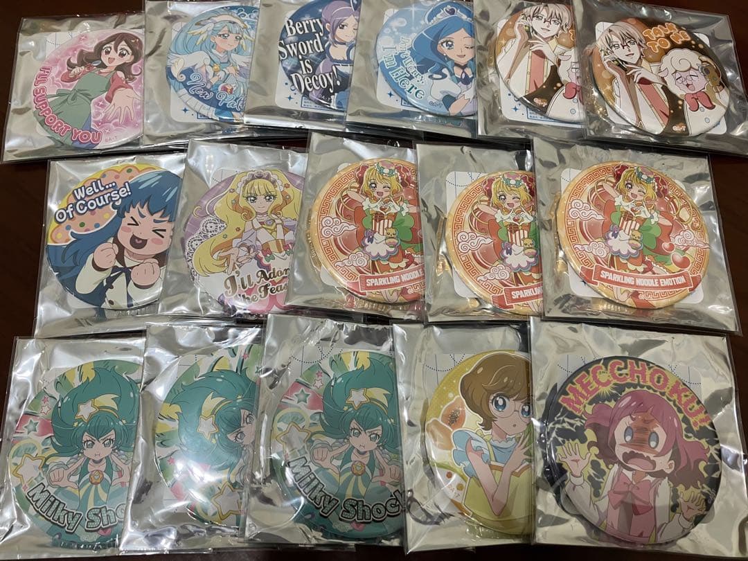 プリキュア トゥインクル缶バッジ 69点 まとめ セット売り