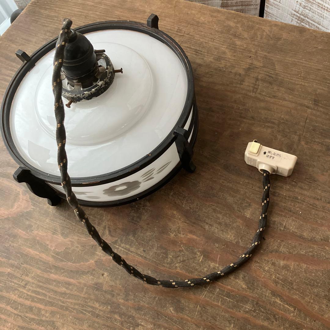 古道具　昔　ランプ　天井照明　和風ランプ