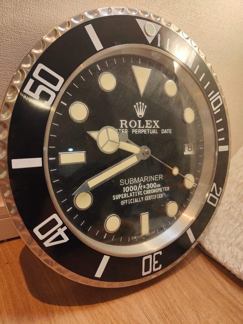 レア ROLEX SUBMARINER サブマリーナ 壁掛時計 ロレックス