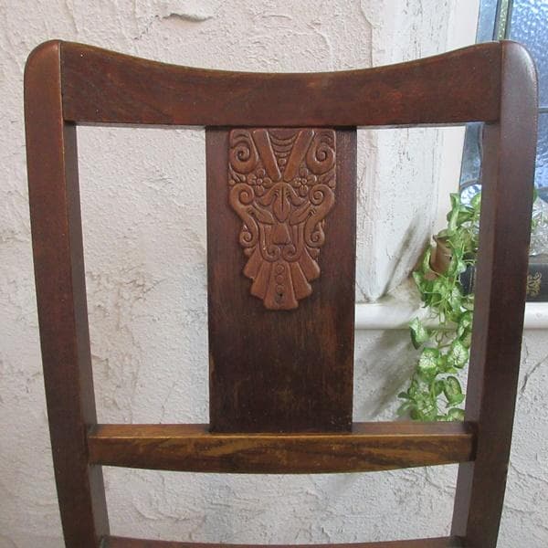 イギリス アンティーク 家具 ダイニングチェア 椅子 イス 英国 4015e