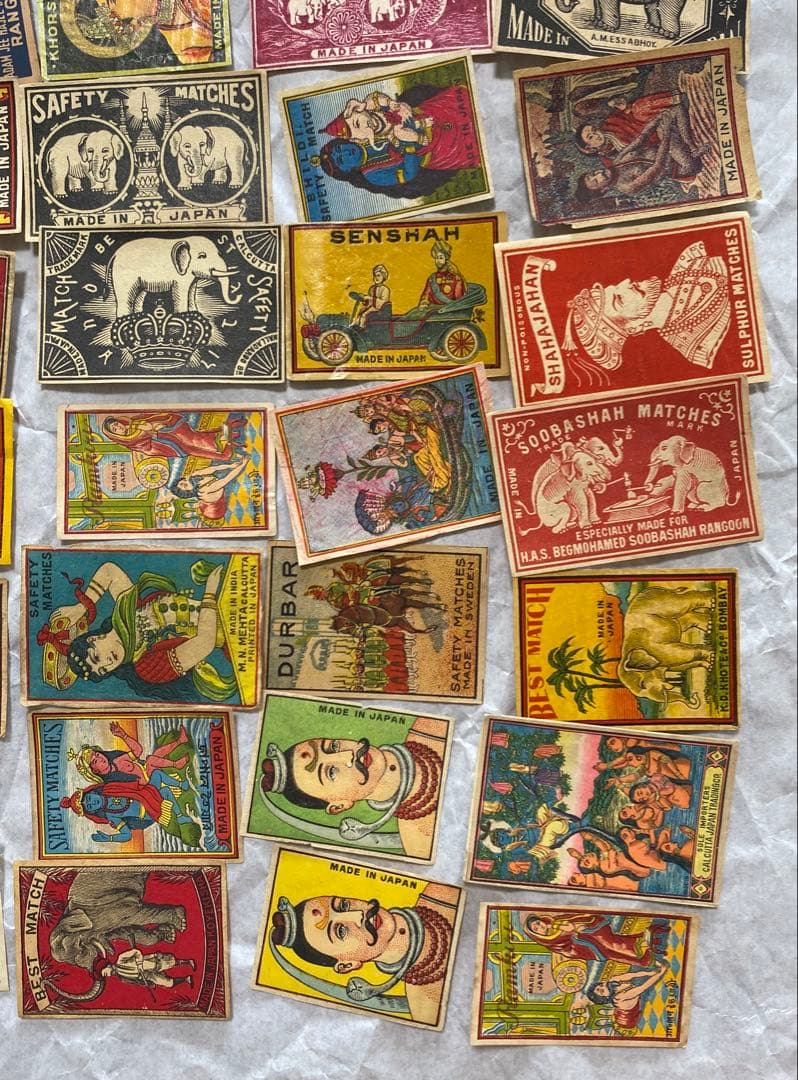 マッチラベル50枚　東南アジア、インド、中東向け輸出用