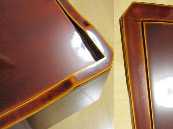 新品　飛騨高山　伝統工芸　飛騨春慶　豪華 五段重箱　角重　木箱付き