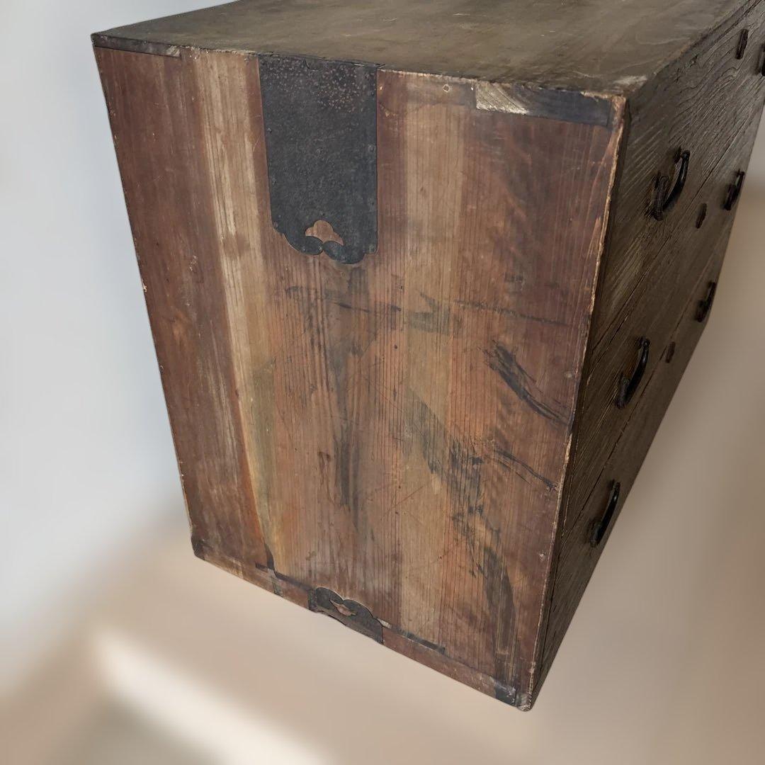 【貴重品】古き良き昭和　木製3段タンス　昭和 レトロ　アンティーク