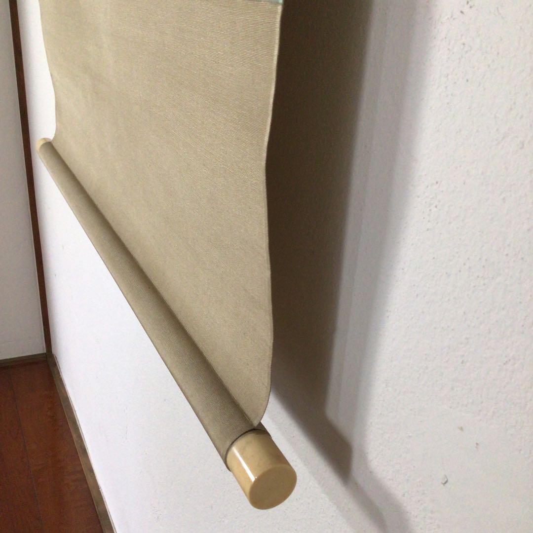 No2193 掛軸　小村大雲　田家朝図　絹本　共箱　日本画　古画　時代　送料無料