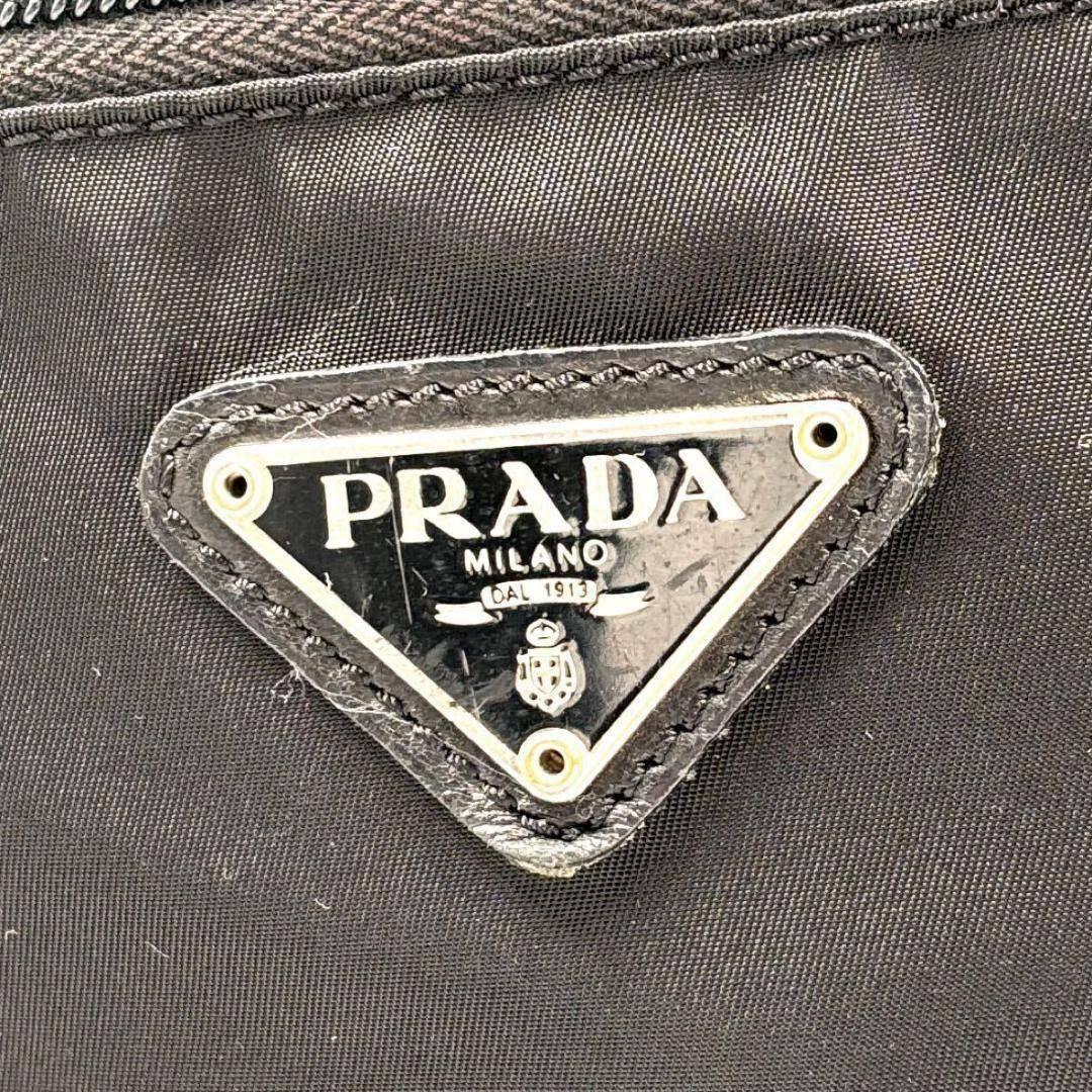 【美品】プラダ キャリーケース スーツケース ナイロン レザー 三角ロゴ 黒