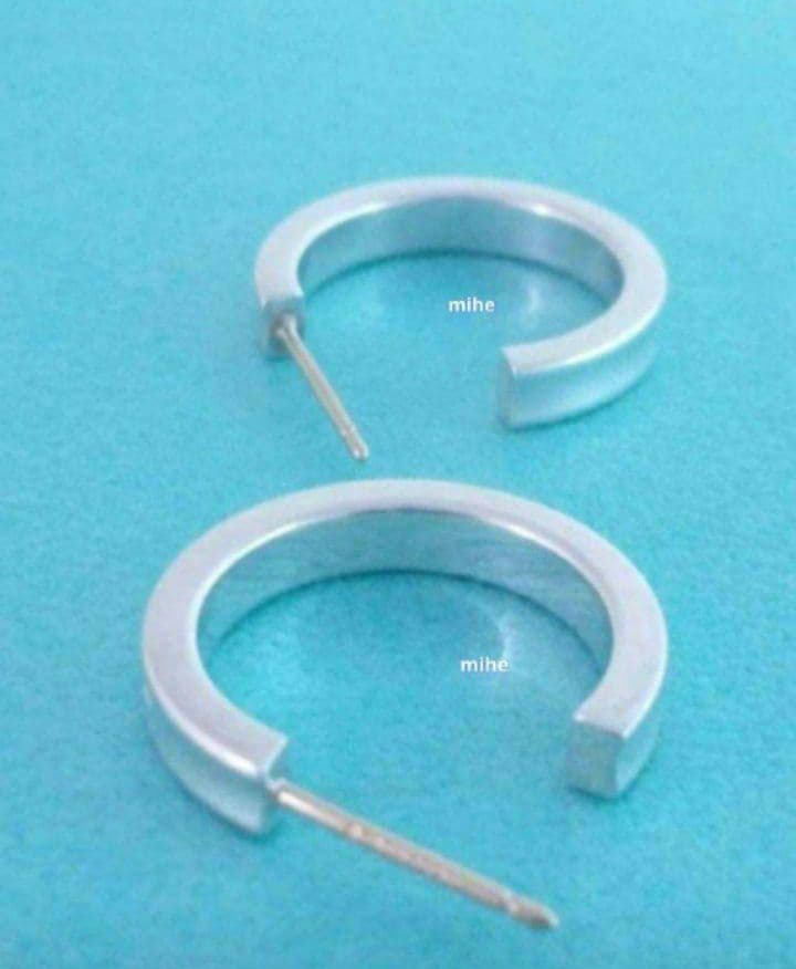 現行品 磨き済 ティファニー 1837 フープ ピアス スモール シルバー