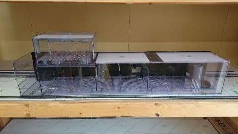 ブーメタル　120アクリル水槽用　上部フィルター　接続ホース付き