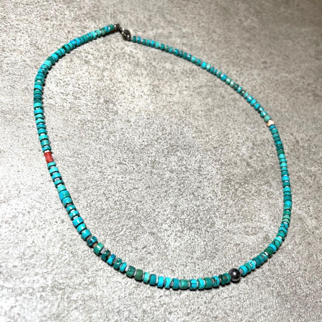 インディアンジュエリー ナバホ バングル ターコイズネックレス付き