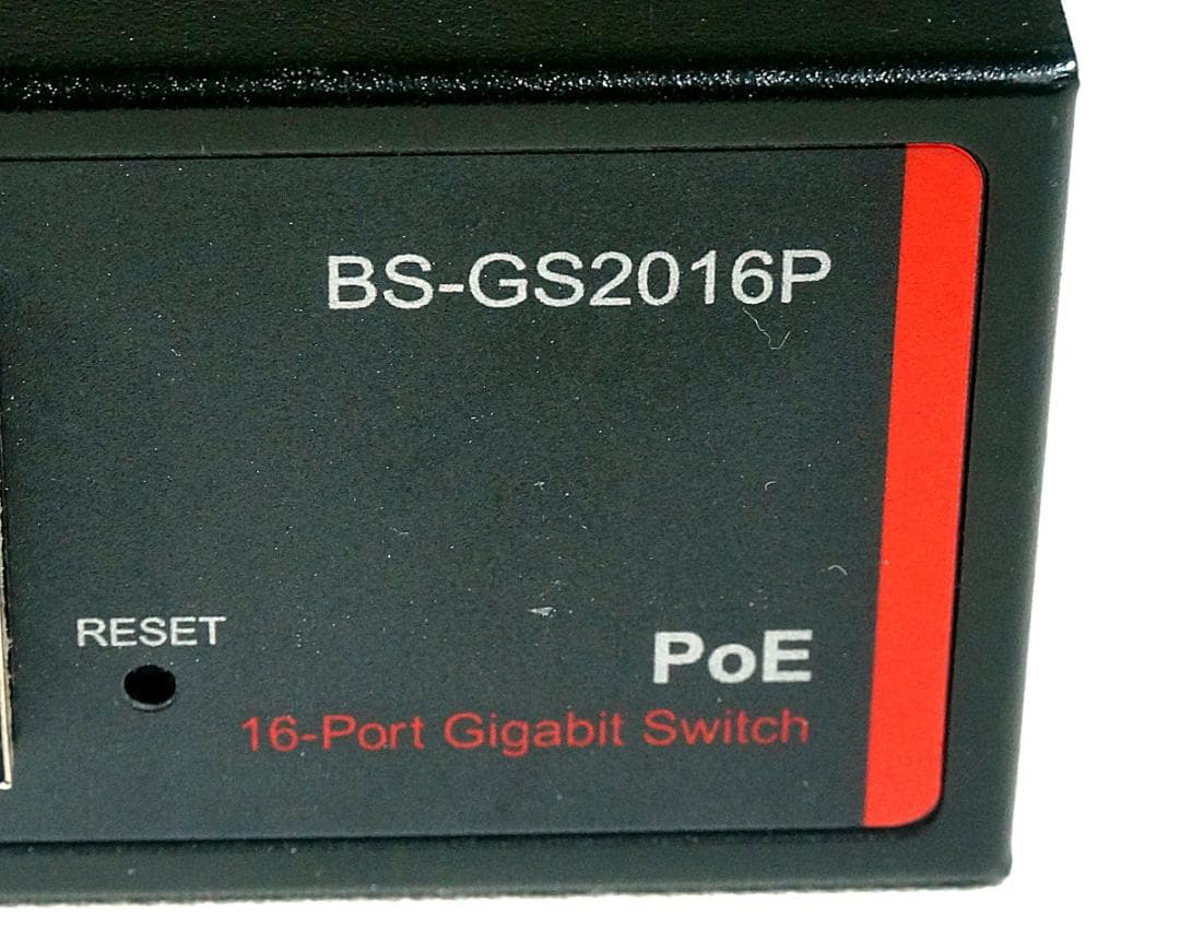 BUFFALO PoE対応スイッチ BS-GS2016P 防犯カメラ等に！