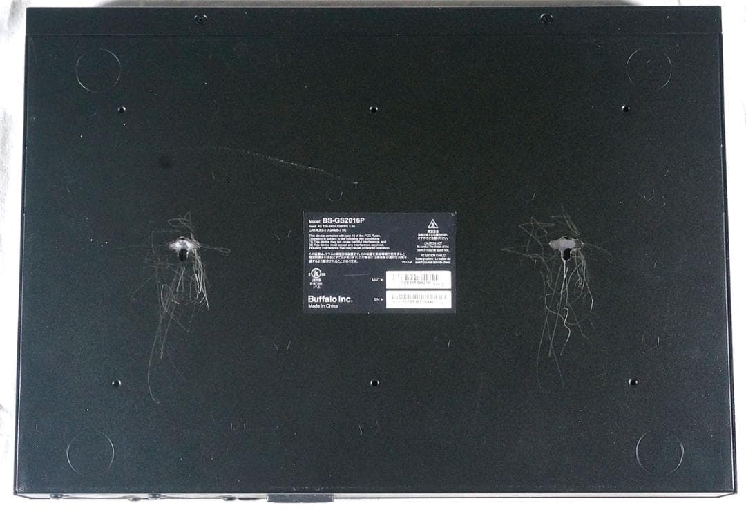 BUFFALO PoE対応スイッチ BS-GS2016P 防犯カメラ等に！