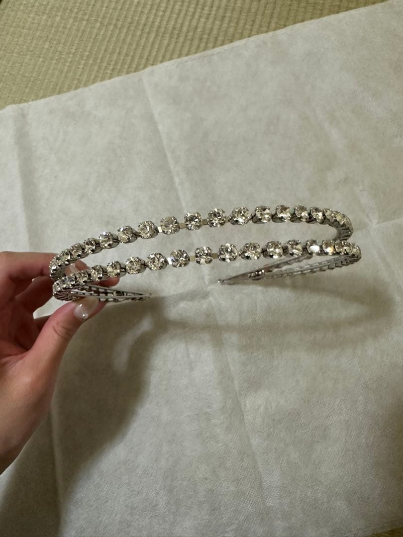 LoveTiara クリスタルヘッドドレス　ピアスセット