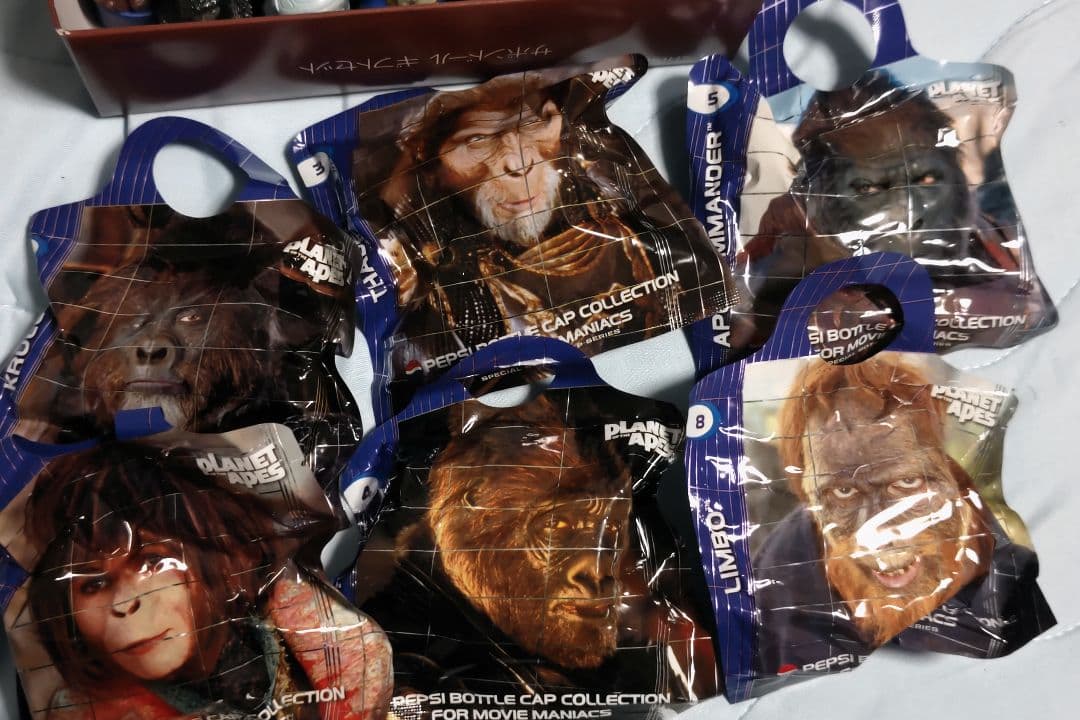 PLANET　OF　THE　APES　猿の惑星　ペプシ　ボトルキャップ　セット