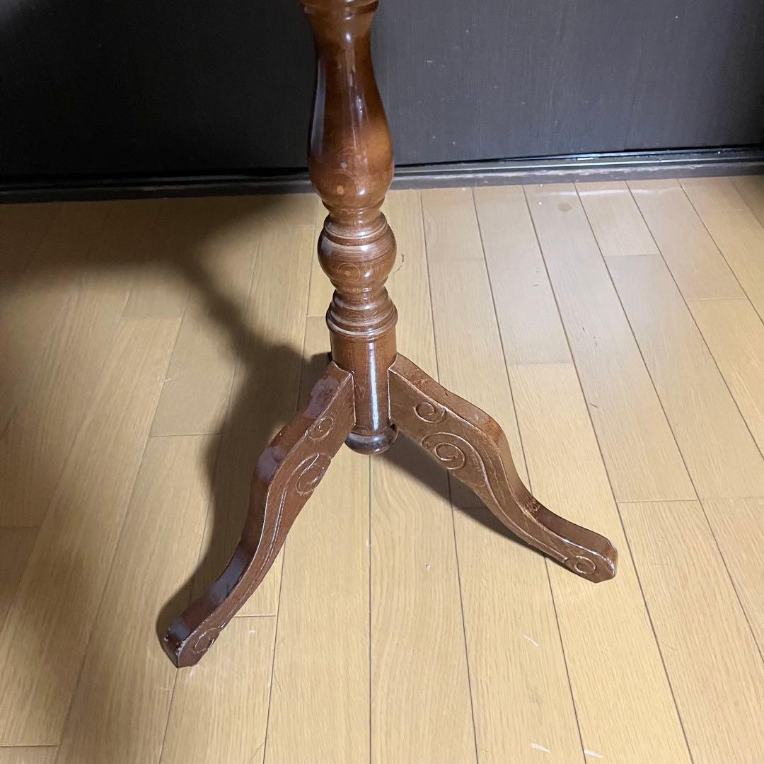 コーヒーテーブル 象嵌入り 艶あり輸入家具 アンティーク家具 イタリア ロココ調